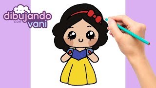 How to draw snow white step by step