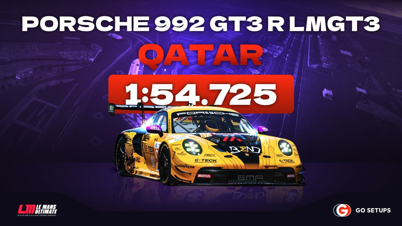 Le Mans Ultimate | Porsche 911 GT3 R LMGT3 (992) - Qatar | V1.0.1 Hotlap