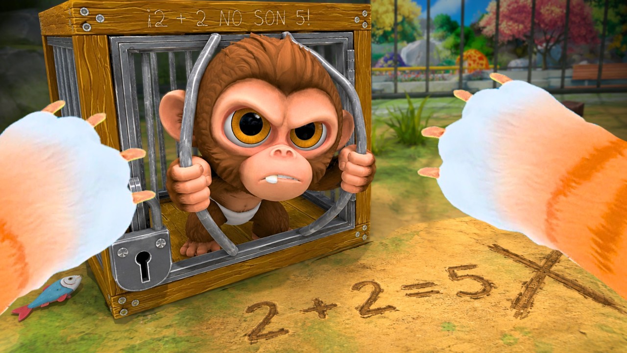 Boby cuanto es 2 + 2 ¡¡ES MUY FÁCIIIL!! - I Am Monkey VR