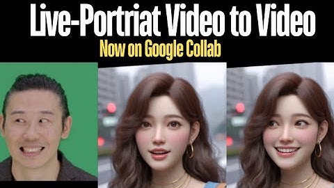 "Live Portrait: Video-to-Video on Google Colab | Sync Lips & Change Expressions!"