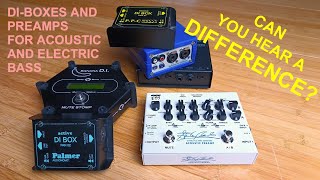 Comparing Di Boxes And Preamps For Upright And Electric Bass Fender Jazz And Gl P-Style