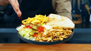 🌯 Chicken Shawarma with Everything | Homemade Shawarma | Pan-Fried Shawarma with Everything