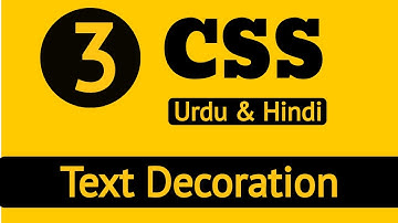How to use Text Decoration In CSS |TextDecoration| FULL tutorial in Urdu & Hindi.