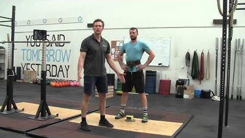 GymAware Set Up - Squat Jump with belt