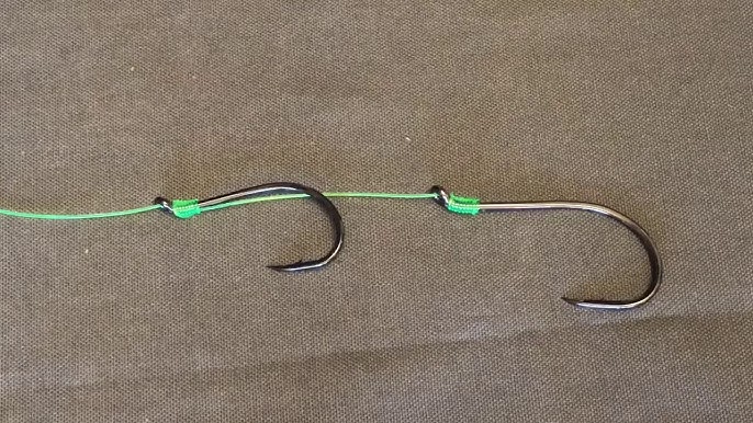 How to Snell Hooks: Tandem Fishing Hook Knots (Quick and Easy Tie) 