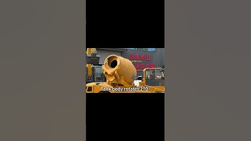 Self-Loading Concrete Mixer #construction #excavator #machine #china#mixer #work #factory