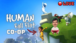 🔴 You Laugh You Like/Comment 😂😂 HUMAN FALL FLAT SPLITSCREEN CO-OP Tamil Live