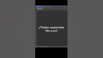 Flatten Nested List in One Line ⚡ Python Trick #python #shorts #coding #pythontricks #learnpython