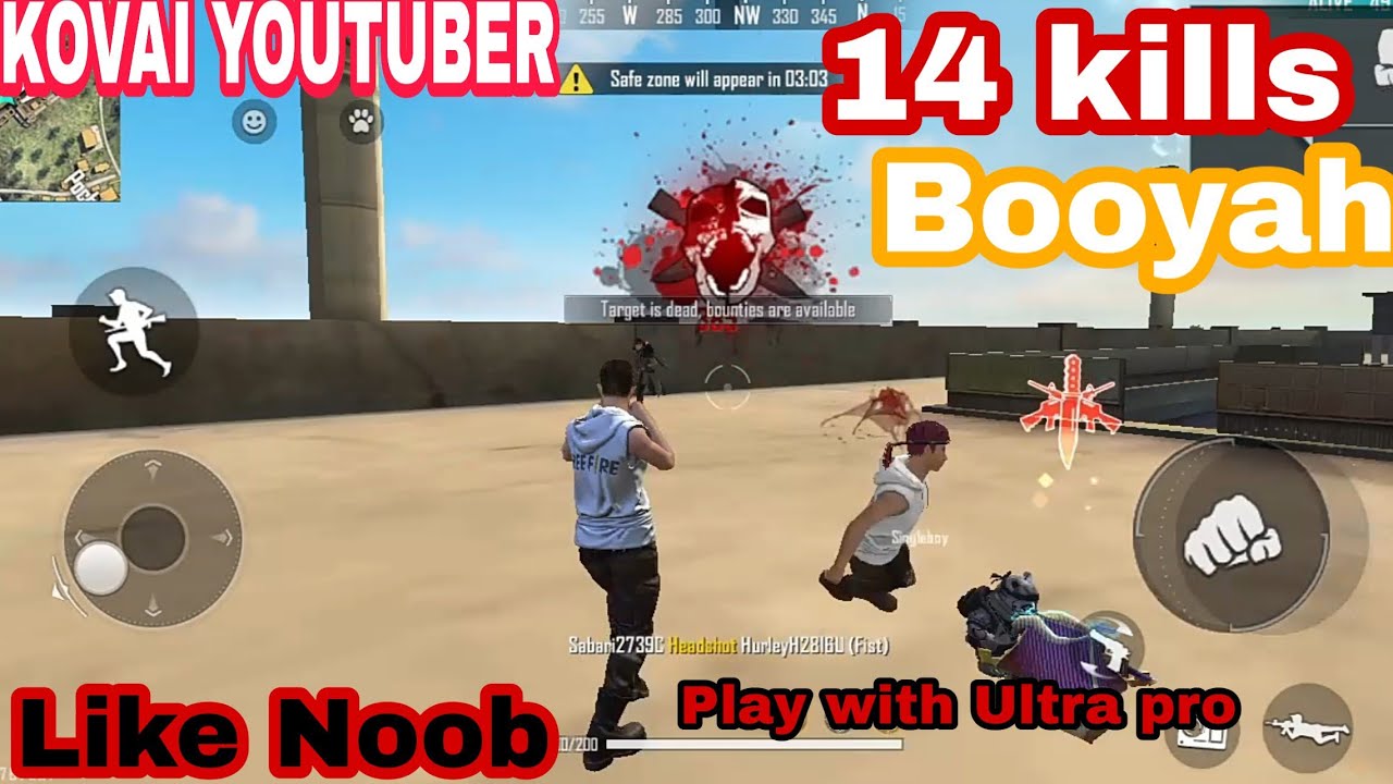 Free Fire Rank Match 14 kills and Booyah in Tamil - YouTube