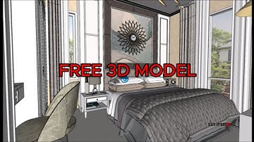 The Best FREE 3D Bedroom Models for SketchUp #SketchUp #Free3DModel #BedroomDesign