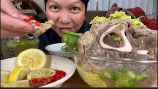 BULALO + PATIS SILI LEMON MUKBANG | BEEF SHANK | MUKBANG PHILIPPINES