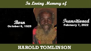 Home Going Celebration for Mr. Harold Tomlinson