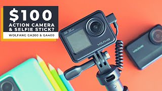 A 4K Action Camera & Batterybacked Selfie Stick for $100? Wolfang GA200 & GA400 Review