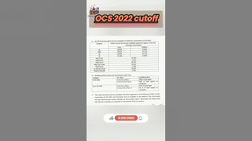 Opsc OCS 2022 cutoff 🔥 ll #opsc #ocs #cutoff #shorts #shortsvideo