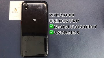 ZTE A7000 UNLOCK FRP ANDROID 9 ｜GOOGLE ACCOUNT