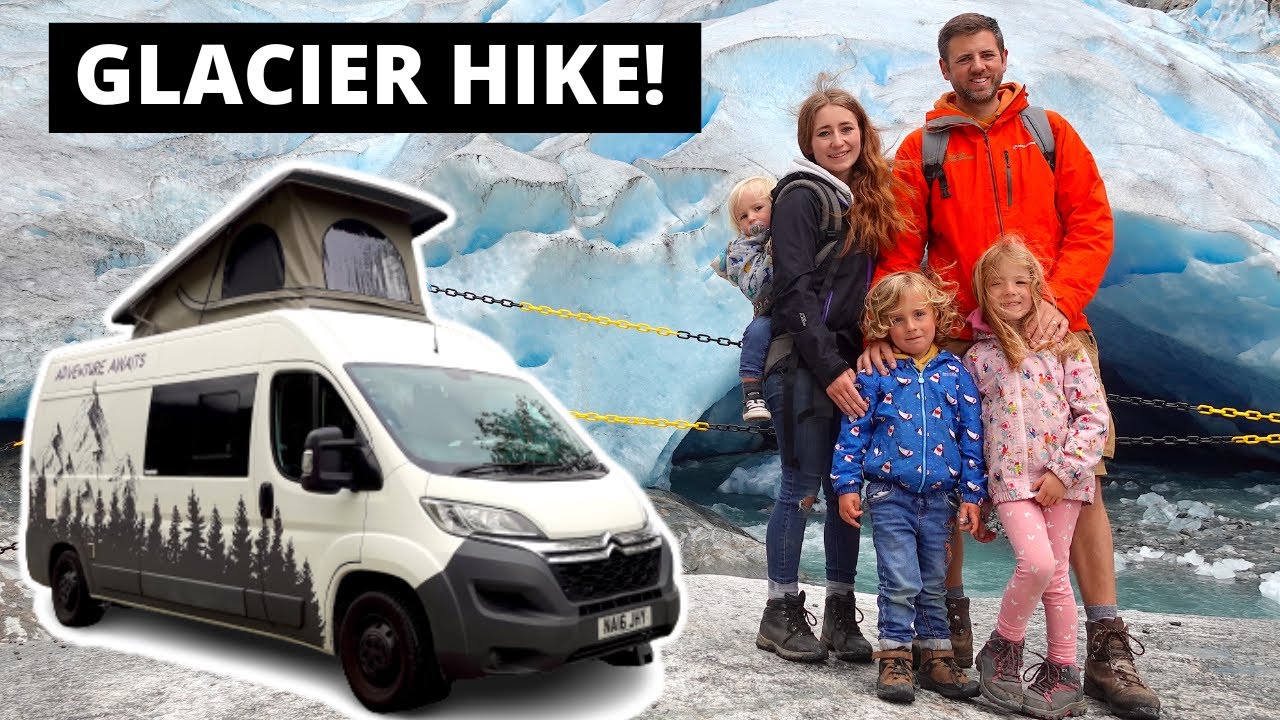 Hiking a GLACIER with KIDS | Van Life in Norway - Ep.6