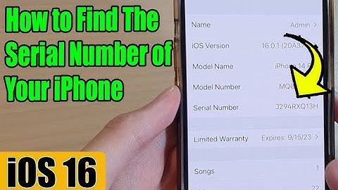 iOS 16: How to Find The Serial Number of Your iPhone