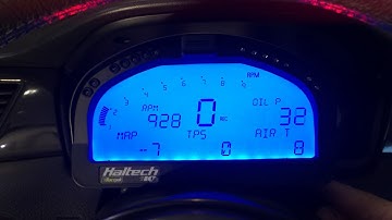 Haltech Old School Racepak Dash IQ3 Logger Dash on Evo Wagon