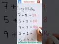Easy Maths #short#vedio#very important question#answer ?? #learn#easy#maths