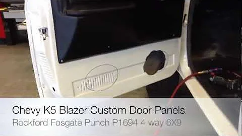 How To Install Rockford Foasgate Punch P1694 6x9 Speakers 1969-1975 Chevrolet K5 Blazer