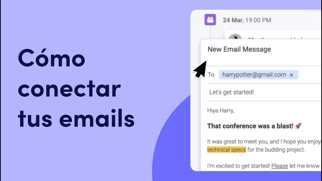 Integra tus correos electrónicos | monday.com (Spanish CC)