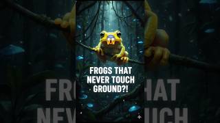 The Giant Tree Frogs That Live High Above the Ground.#frog #rainforest #nature #naturelovers
