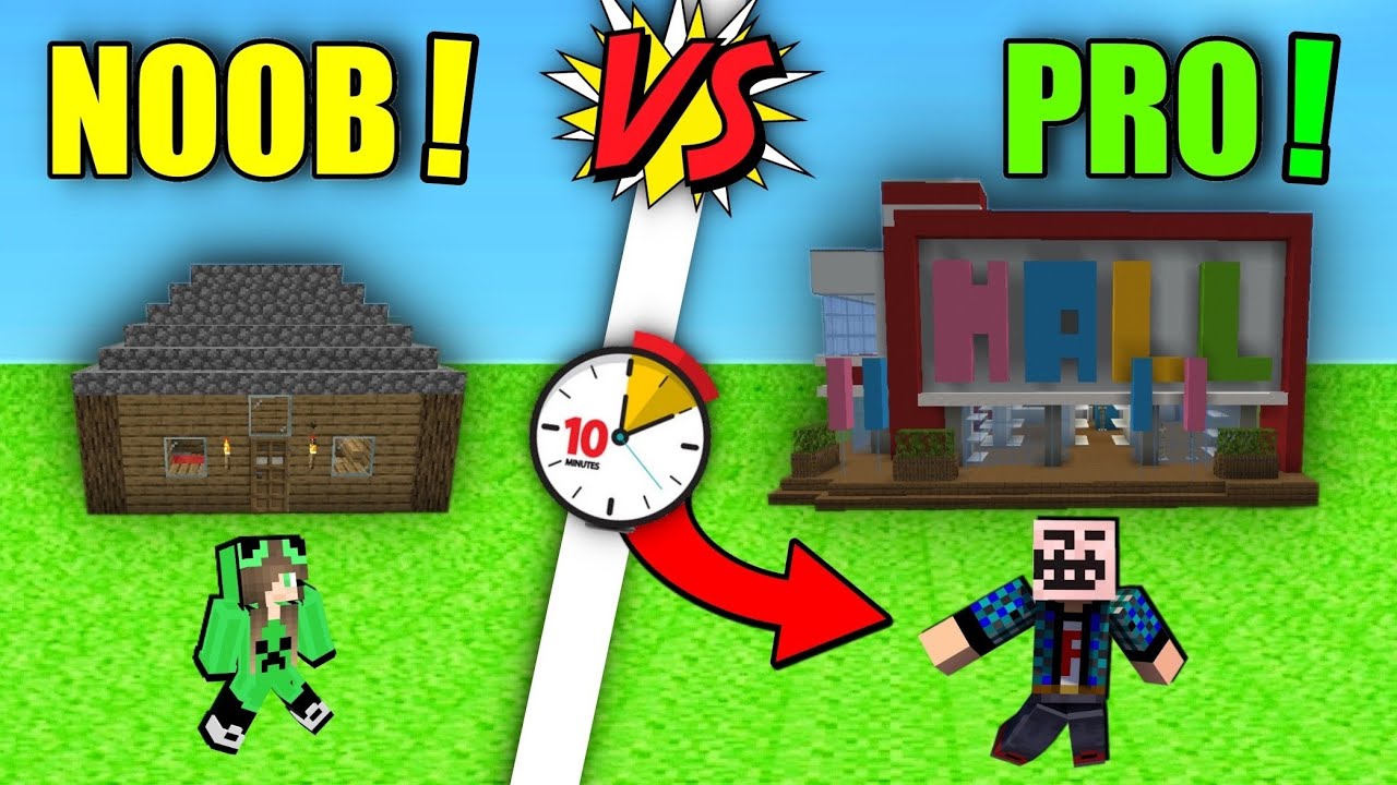 NOOB VS PRO Τρολάρω το Noobaki στο Minecraft