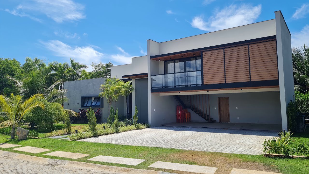 Maravilhosa casa 4 suítes, Fino acabamento, terreno de esquina, Busca Vida, Busca Ville, Camaçari BA