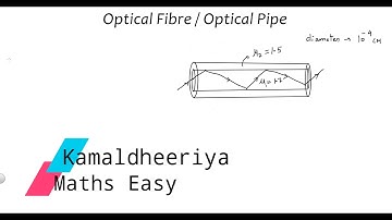 Working of Optical Fiber full explanation @Kamaldheeriya Maths easy