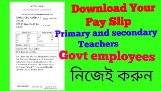 Download Pay Slip(salary)/Primary and secondary Teachers/Govt employees/by self screenshot 3