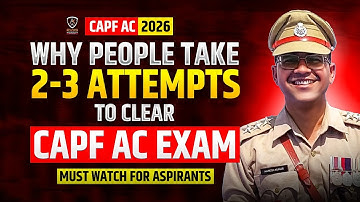 Why Students Fail | CAPF AC 2026 | Capf Assistant commandant | CAPF ac best Coaching in India #capf