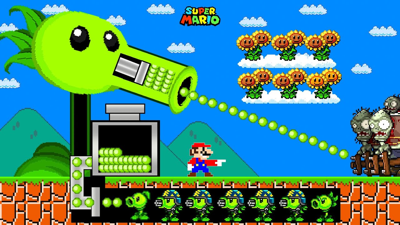 SUPER MARIO But it's Plants Vs, Zombies: Mario vs Strongest Fusion Plant. | PVZ Animation