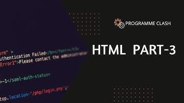 Html ক্র্যাশ কোর্সI এইচটিএমএল পার্ট-৩ I Html crash course  html part-3