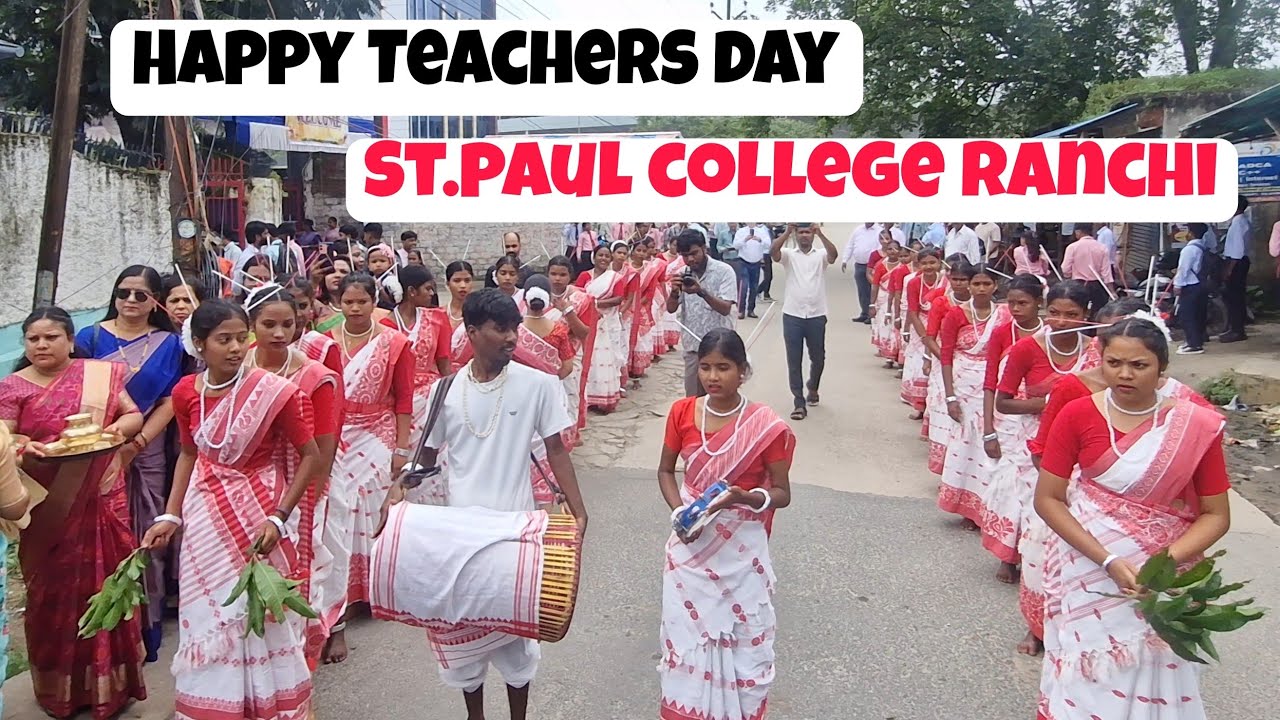 St.paul college ranchi | Teachers day 2025 | Welcome dance | Ranchi Jharkhand | VLOGS BY ELVIN