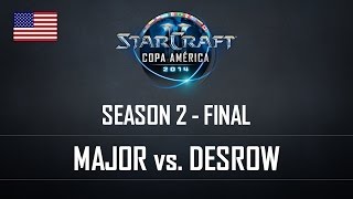 StarCraft2 Copa América 2014 Major vs Desrow S2 Final ENG