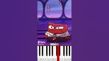 Riley gets a Panic Attack (@SkinnyPale) Inside out 2 Animation - Octave Piano Tutorial