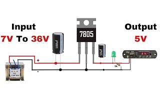 How to Create a Stable 5V Power Supply Using a 7805 IC