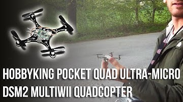 HobbyKing Pocket Quad Ultra-Micro DSM2 MultiWii Quadcopter - First successful test flight