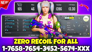 🔥Bgmi sensitivity settings 2026 🥵 | Bgmi best sensitivity settings 😱| Zero recoil sensitivity bgmi.