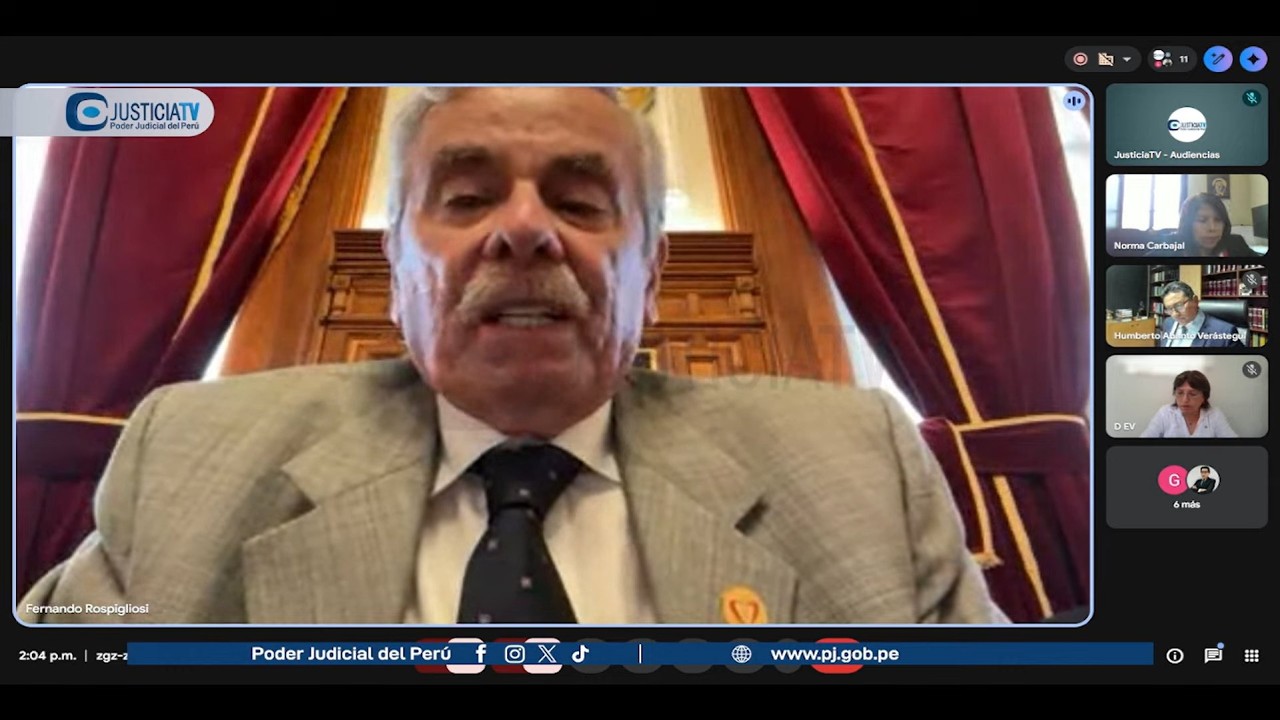 Audiencia de querella contra Fernando Rospigliosi Capurro