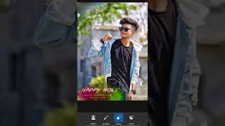 Holi Photo Editing || Holi Photo Editing PicsArt || 15 Second Holi Photo Editing Tutorial screenshot 4