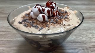 Chocolate Dream Trifle #QuickChocolateDessert