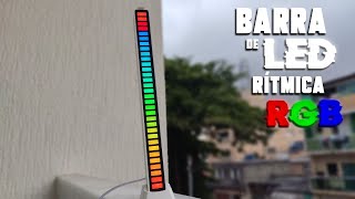 BARRA de LED Rítmica RGB - SETUP GAMER agora com mais LED! - Review/Unboxing(Teste de Cores)