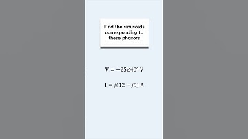 How to Convert Phasors to Sinusoids #electricalengineering