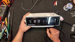 National Panasonic RC6030 Flip Clock Radio repair - YouTube