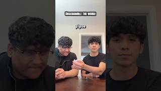 Unscramble the word #fyp #funny #trend #game #challenge #brothers #Mexican #reels #viral
