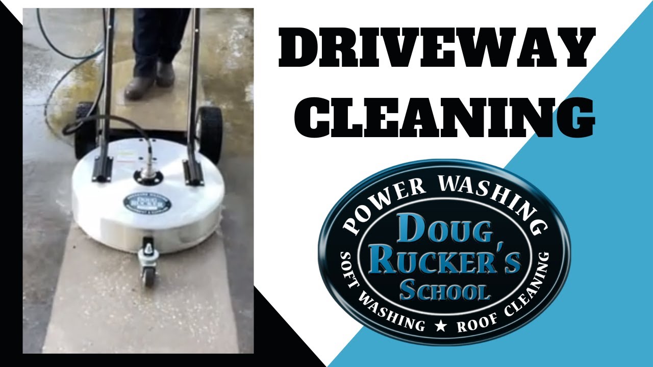 Driveway Cleaning Pressure Washer in Houston Texas YouTube