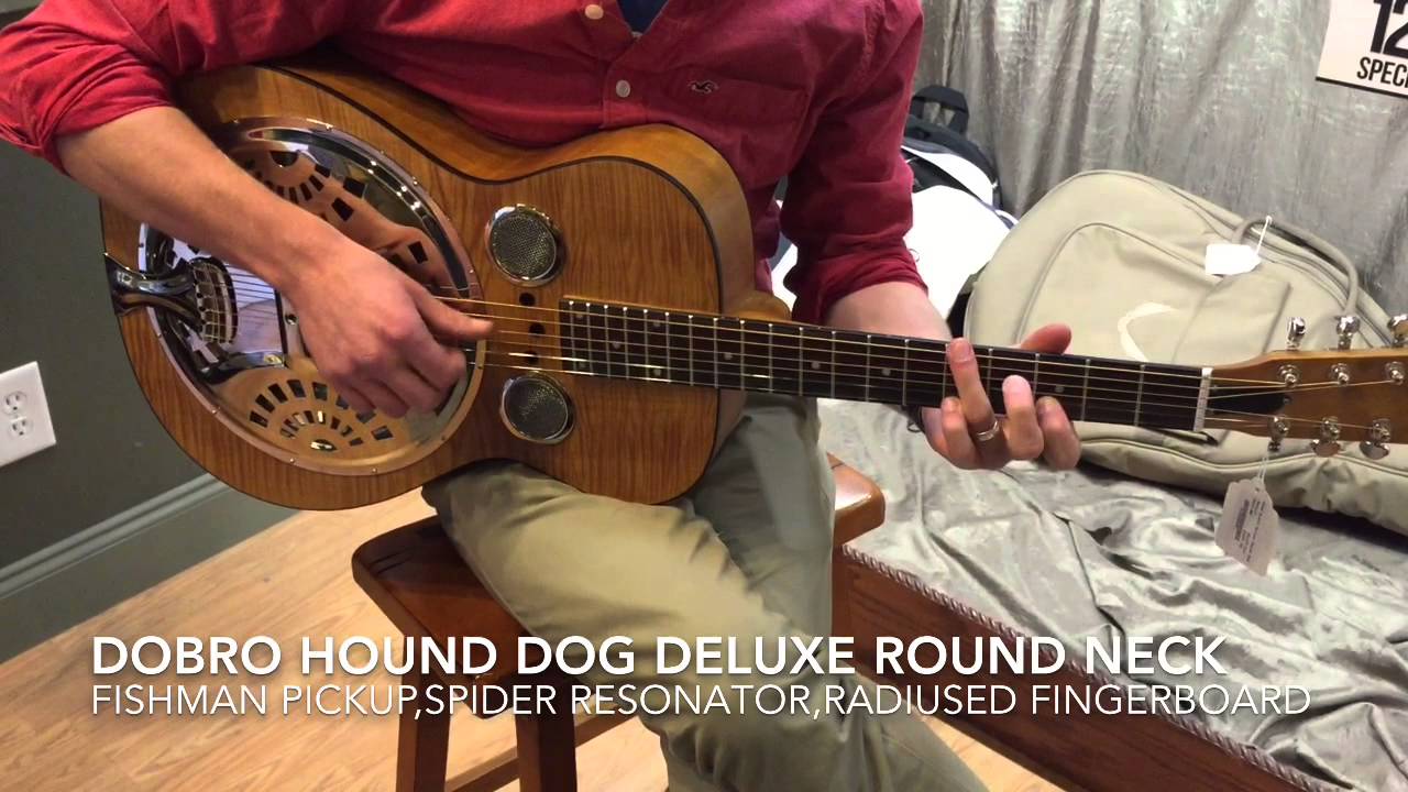 Round Neck Dobro Dobro Hound Dog Deluxe Resonator 