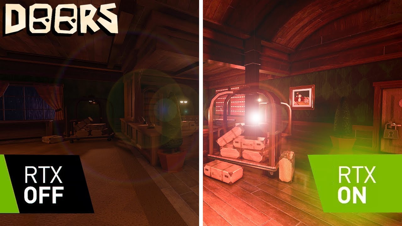 RTX ON ) Doors walkthrough with SUPER REALISTIC GRAPHICS! 