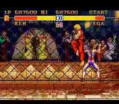 Street Fighter II Victory Ken VS Vega #streetfightervictory